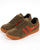 Gola Harrier Suede Trainer Khaki/Orange Spice