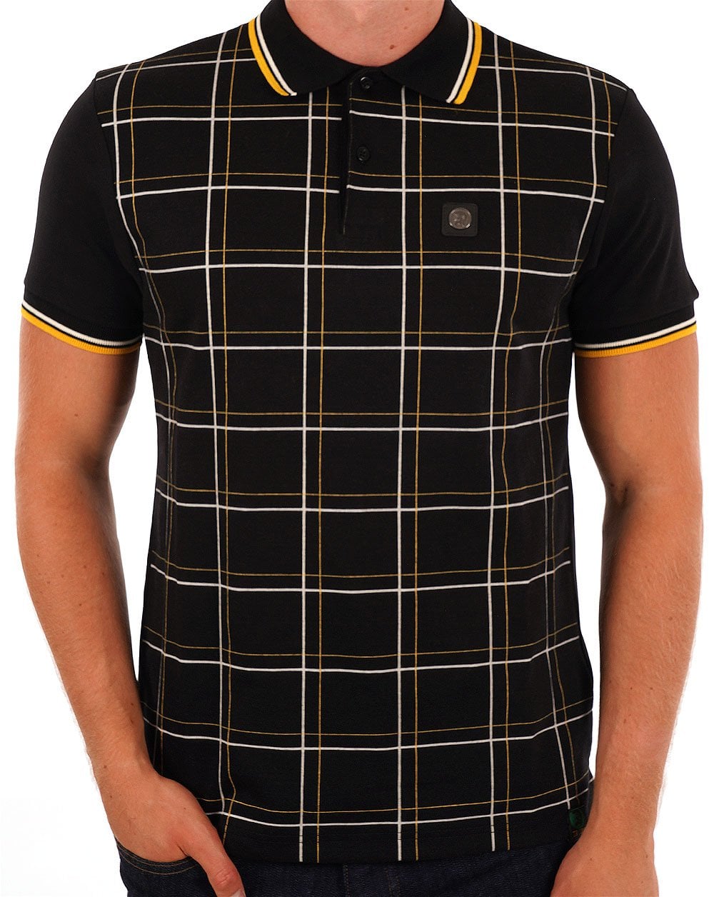 Trojan Windowpane Polo Black