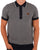 Trojan Patterned Knitted Polo Navy
