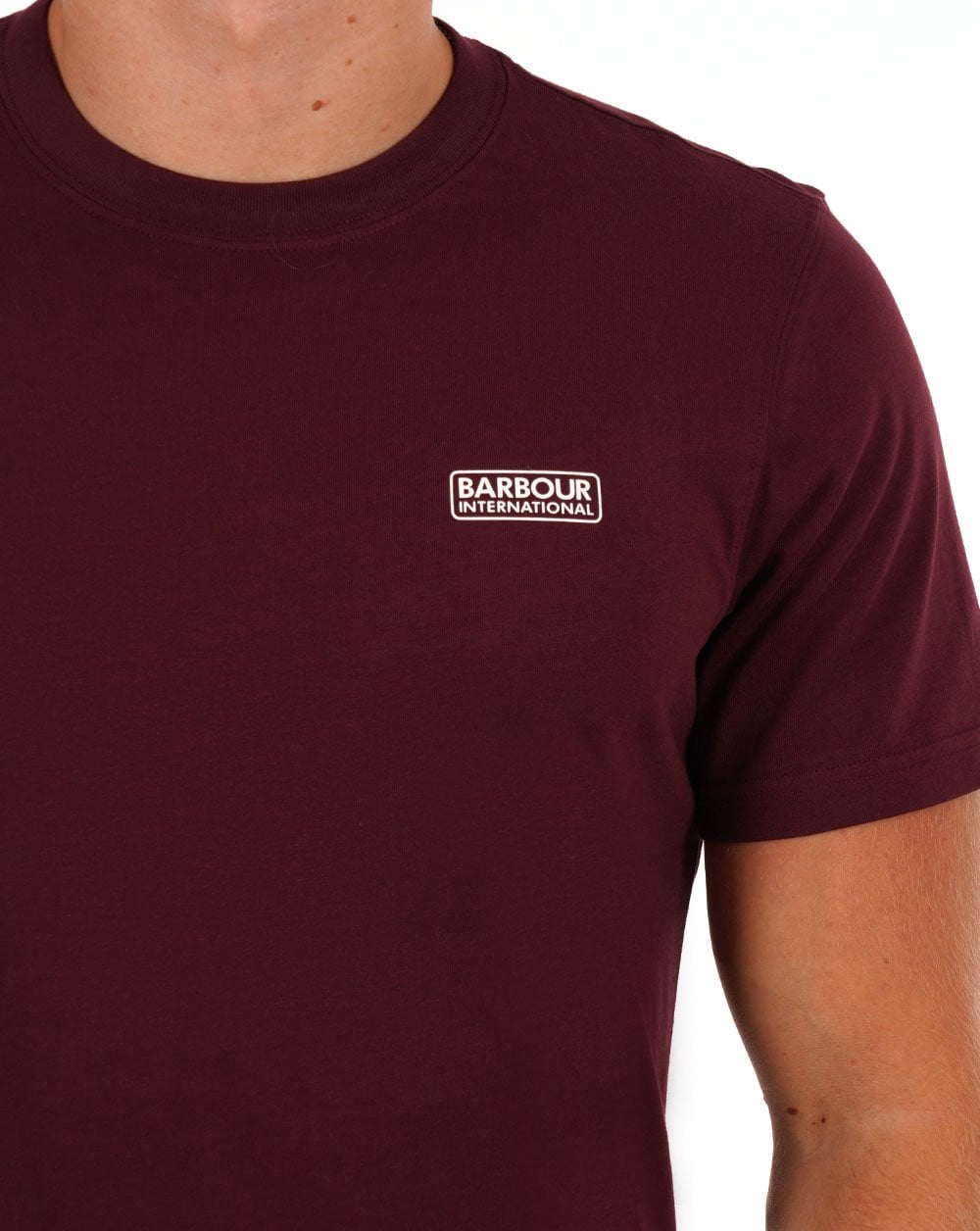 Barbour International Small Logo T-shirt Bordeaux