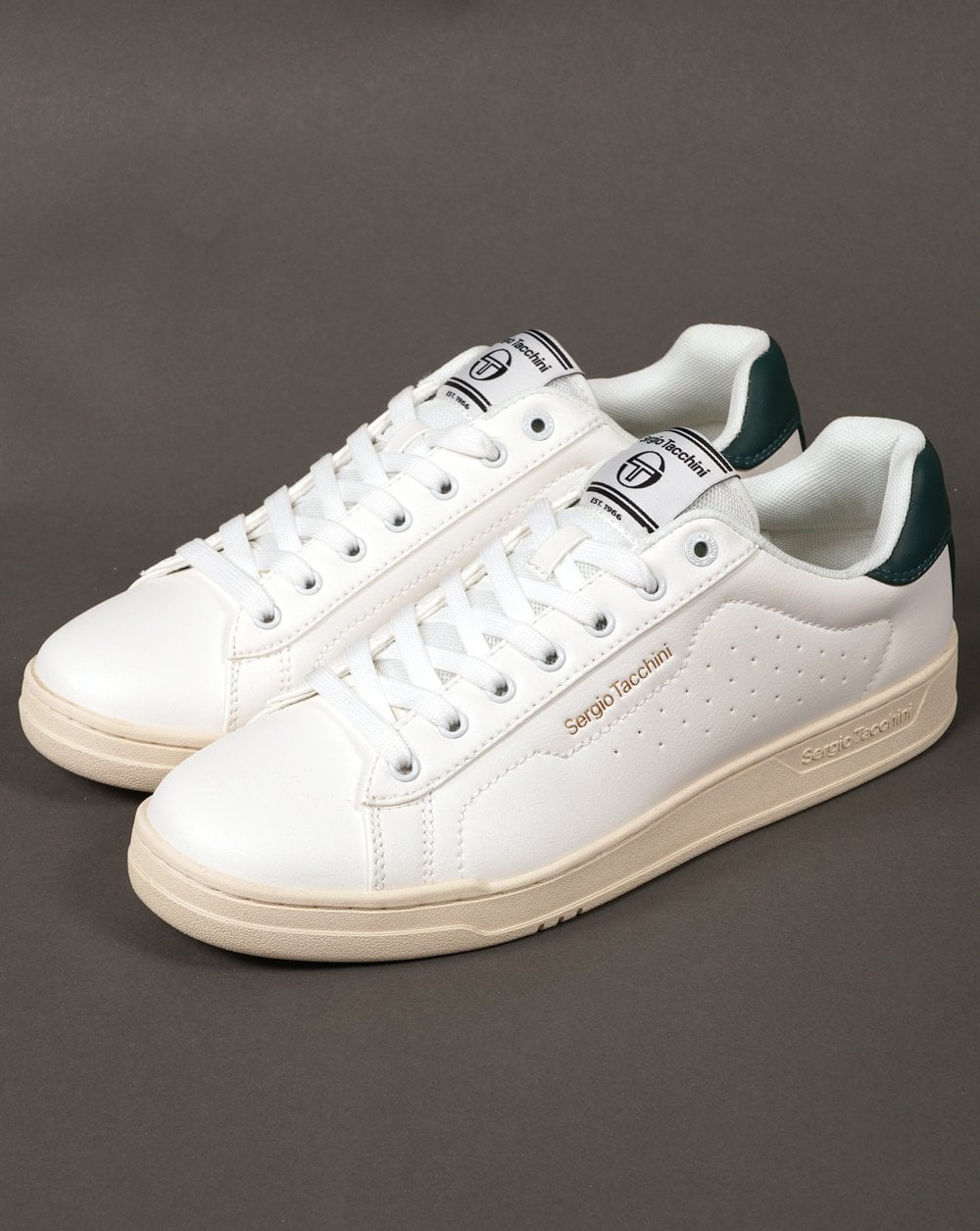 Sergio Tacchini Capri Trainers White/Dark Green
