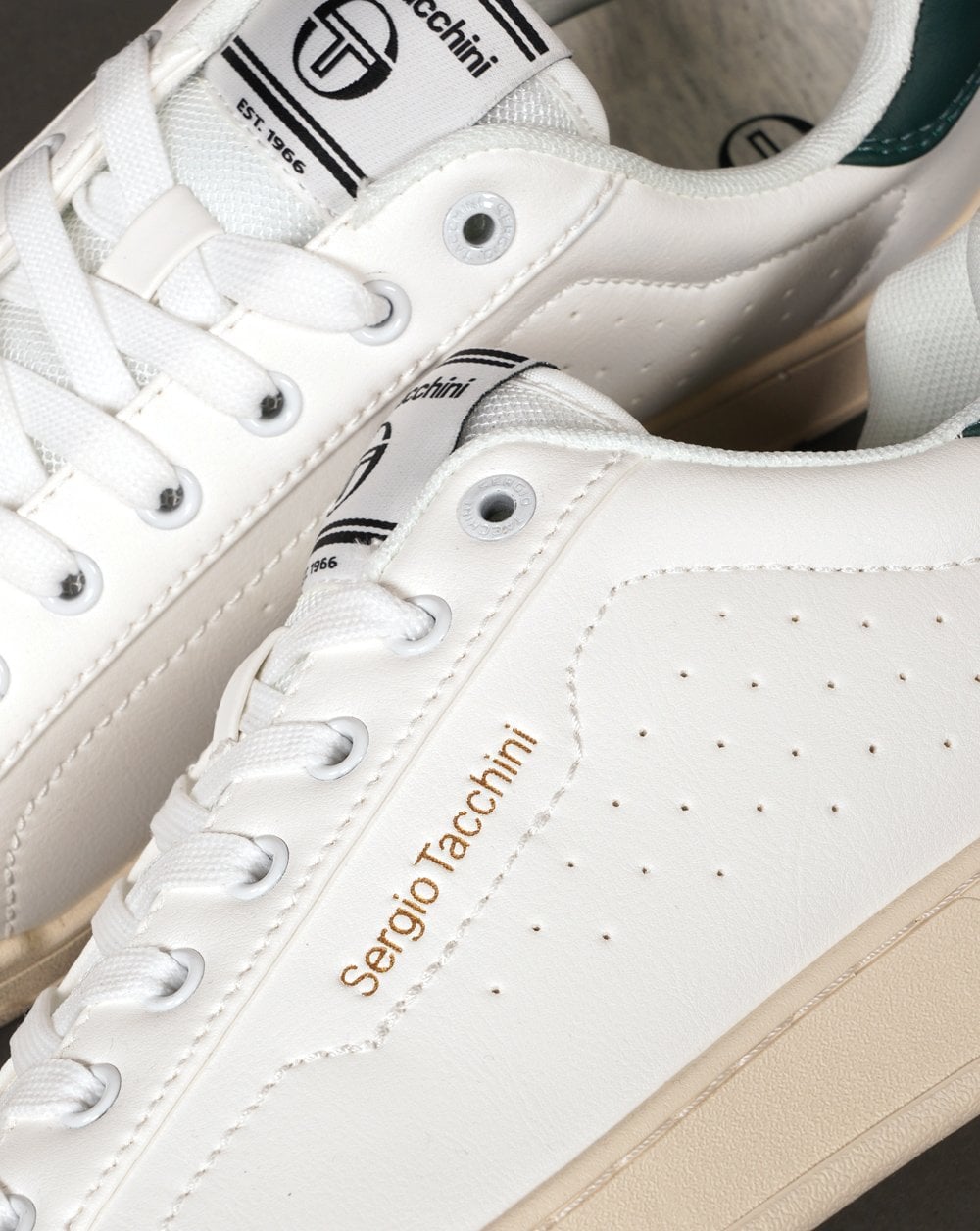 Sergio Tacchini Capri Trainers White/Dark Green