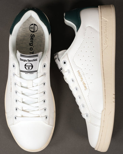 Sergio Tacchini Capri Trainers White/Dark Green
