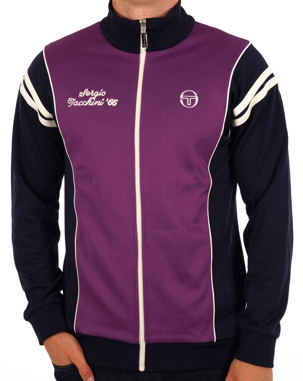 Sergio Tacchini Scirocco 66 Track Top Purple/Navy Blue