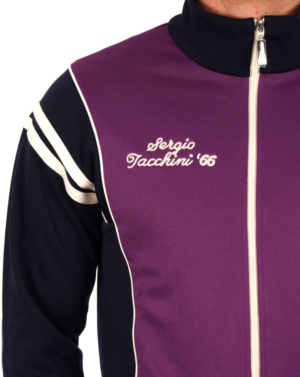 Sergio Tacchini Scirocco 66 Track Top Purple/Navy Blue