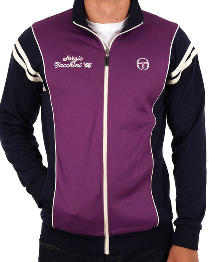 Sergio Tacchini Scirocco 66 Track Top Purple/Navy Blue