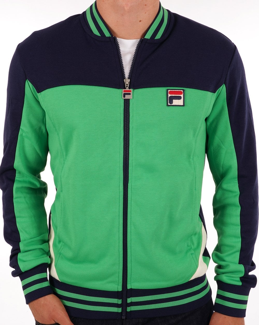 Fila Vintage Tiebreak Track Top Kelly Green