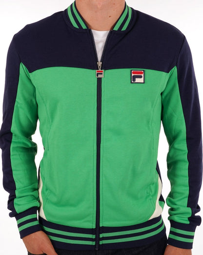 Fila Vintage Tiebreak Track Top Kelly Green