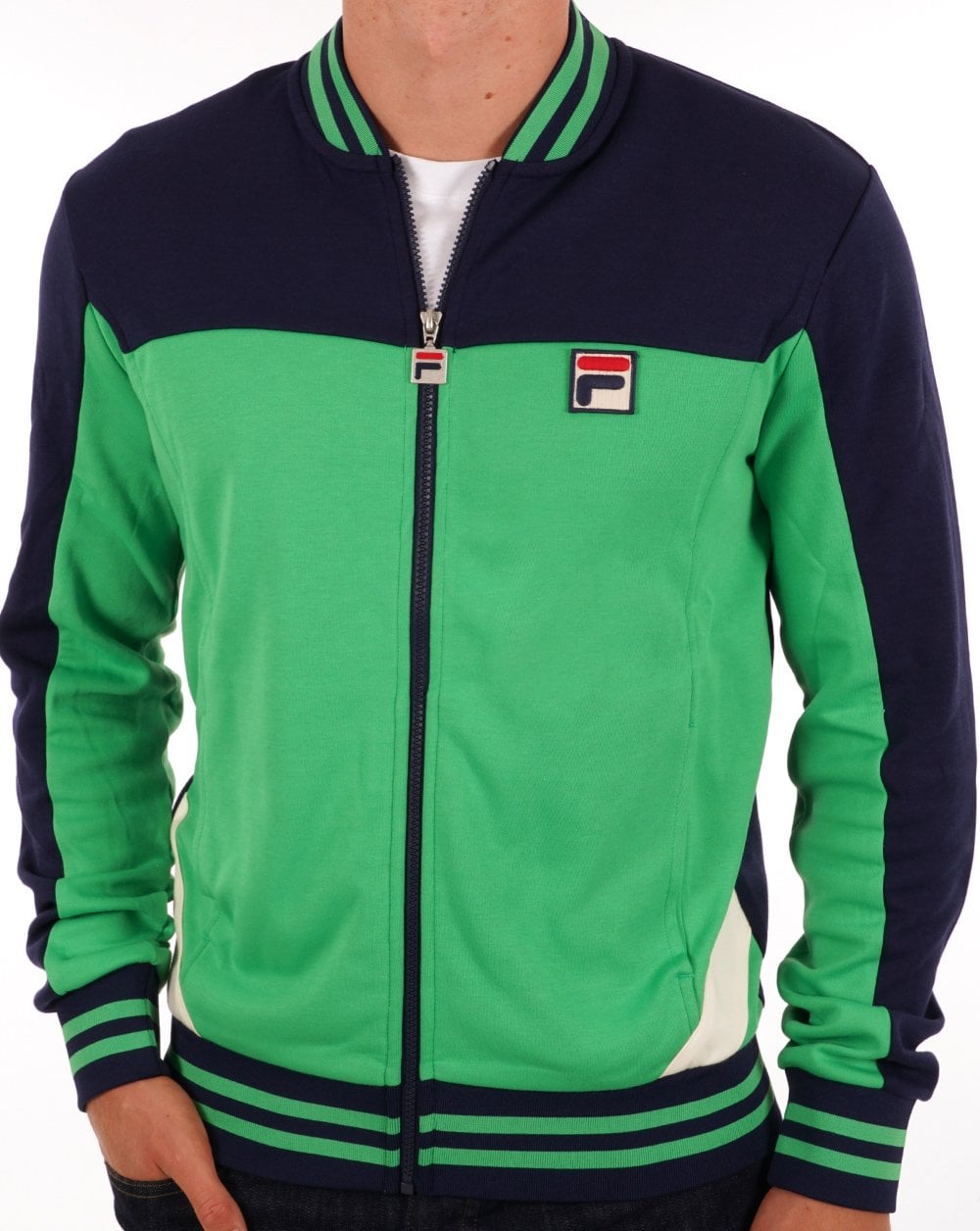 Fila Vintage Tiebreak Track Top Kelly Green