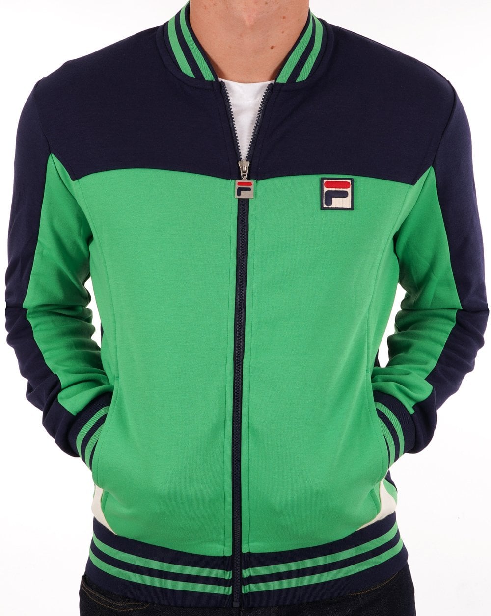 Fila Vintage Tiebreak Track Top Kelly Green