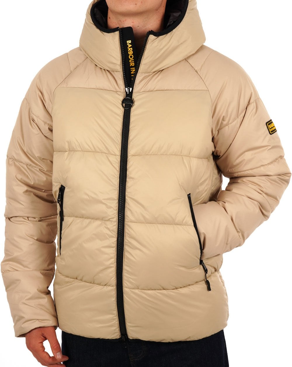Barbour International Hoxton Quilt Jacket Stone