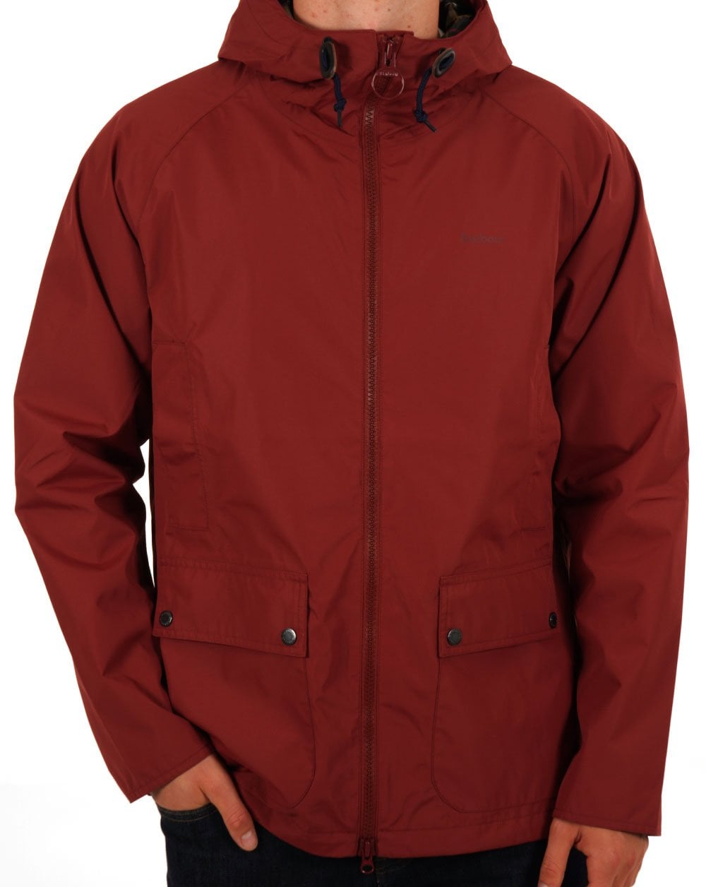 Barbour Domus Hooded Jacket Russet Brown