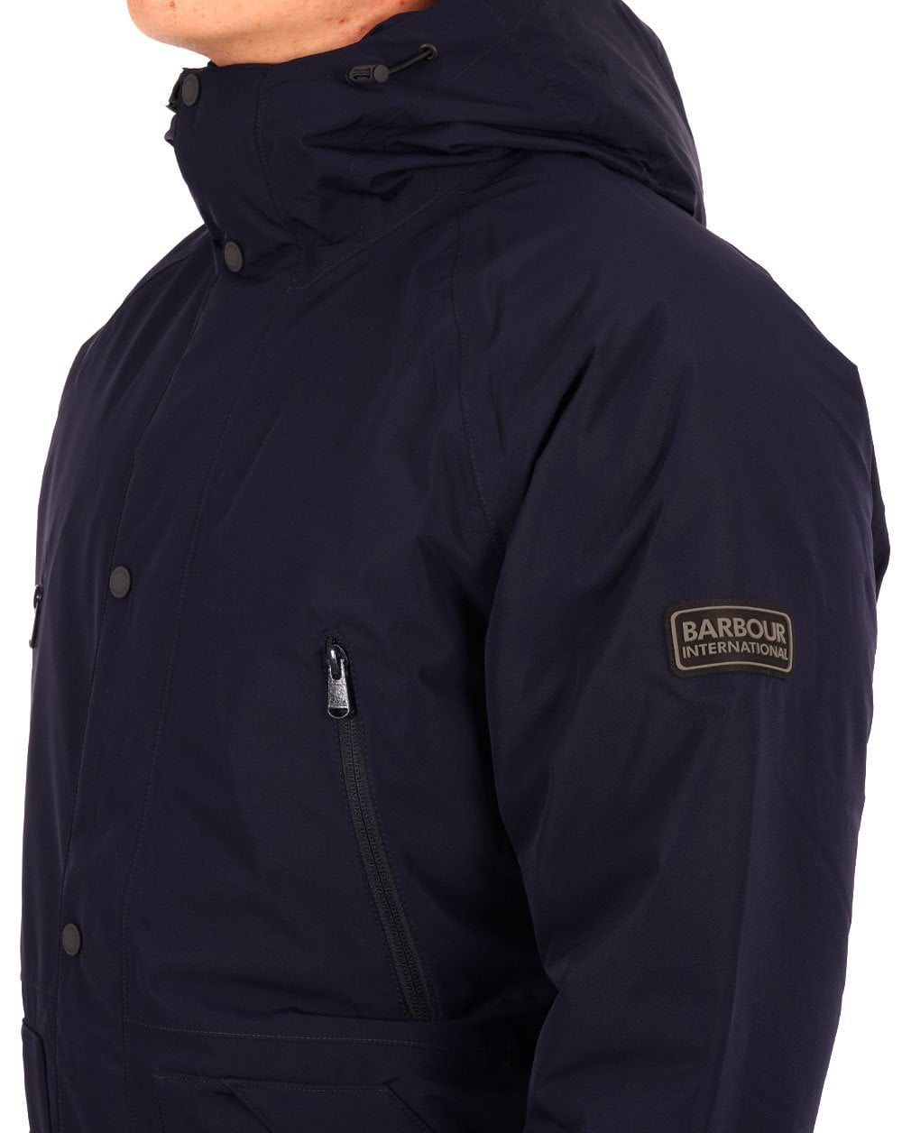 Barbour International Fleat Jacket Navy Blue