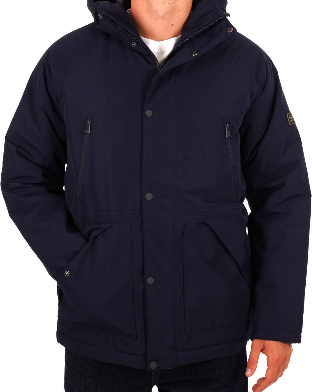 Barbour International Fleat Jacket Navy Blue