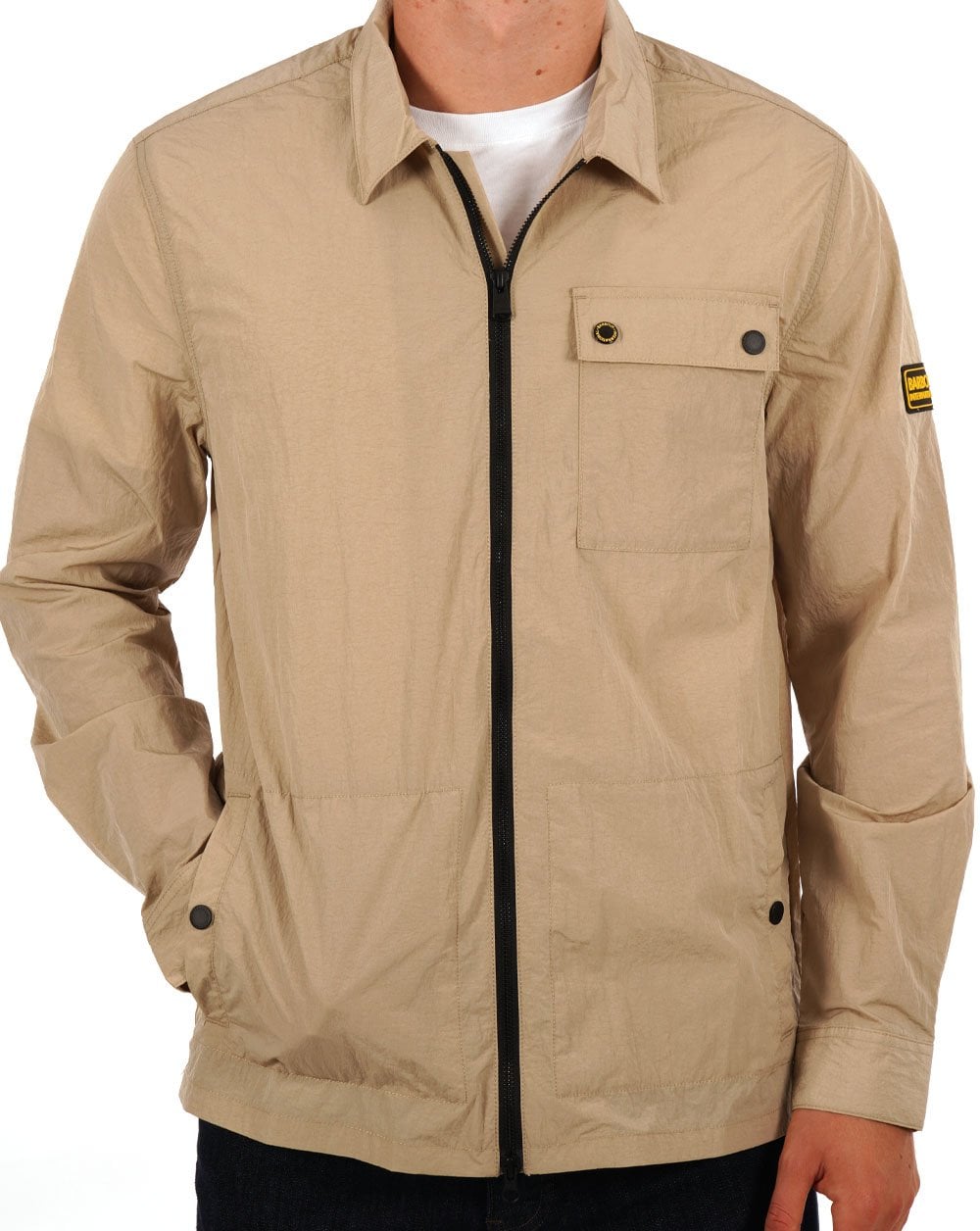 Barbour International Inlet Overshirt Light Stone