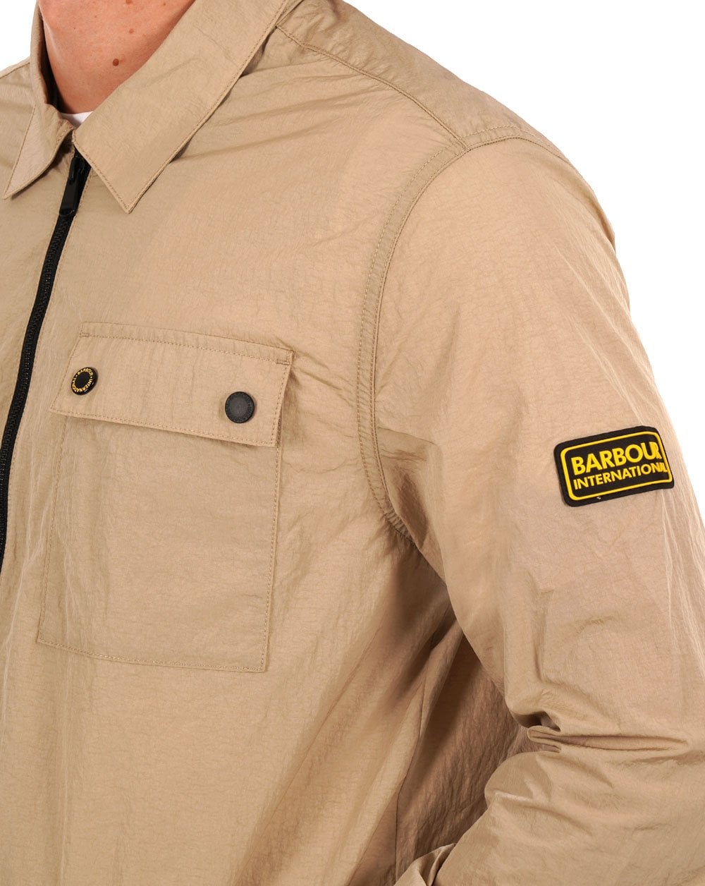 Barbour International Inlet Overshirt Light Stone
