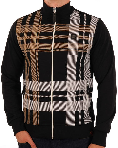 Trojan Check Zip Thru Black