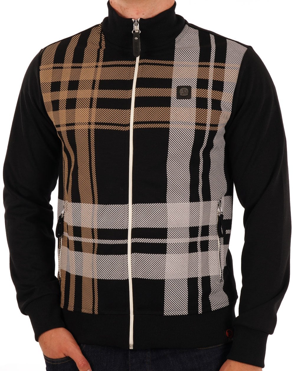 Trojan Check Zip Thru Black
