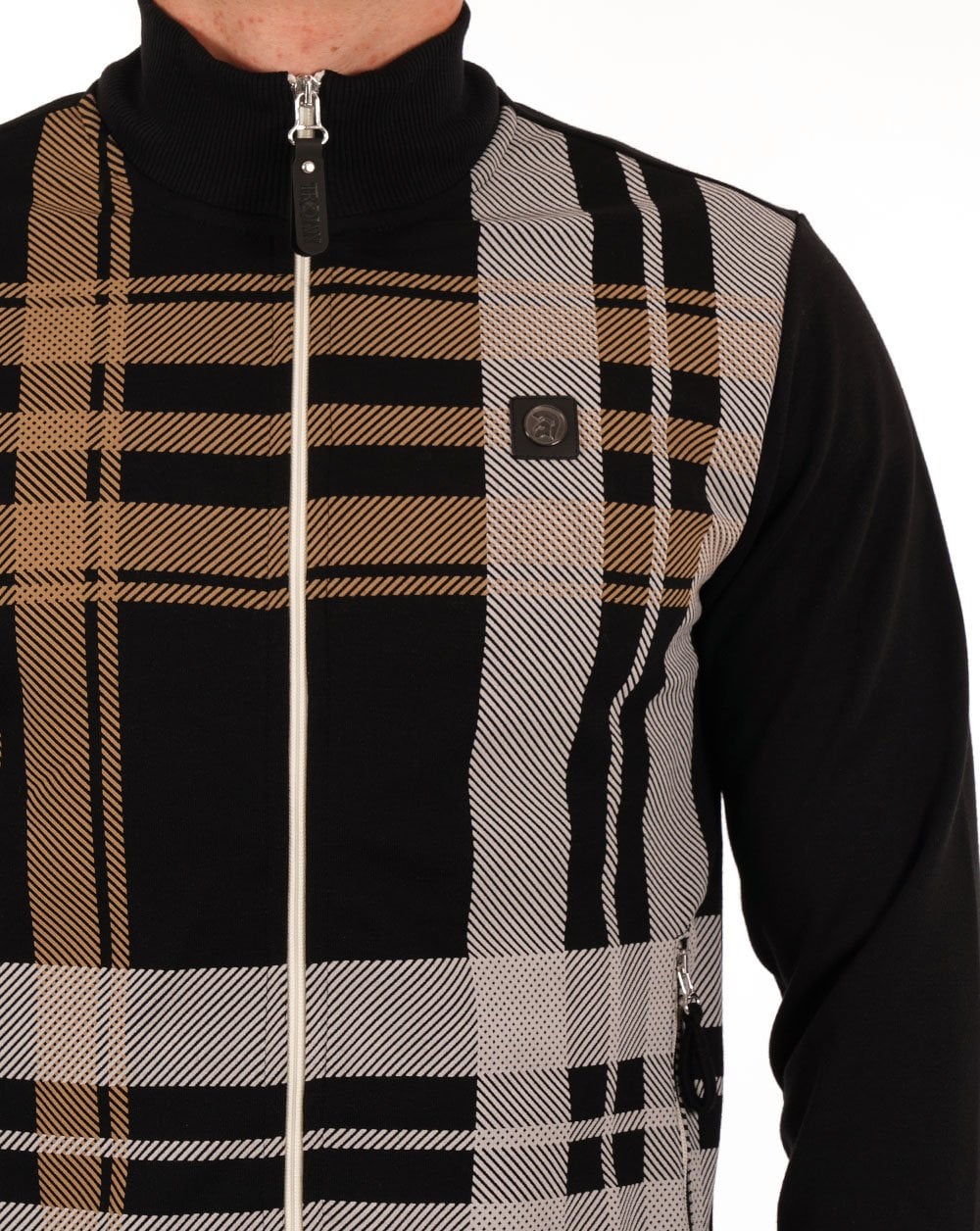 Trojan Check Zip Thru Black