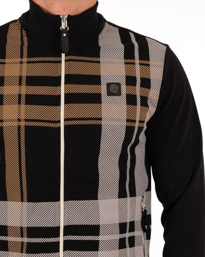Trojan Check Zip Thru Black