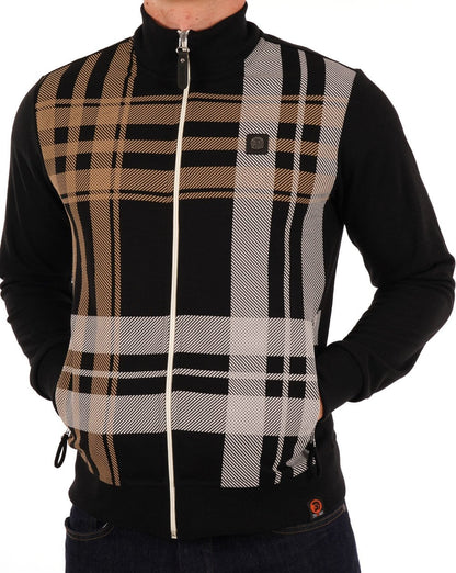 Trojan Check Zip Thru Black