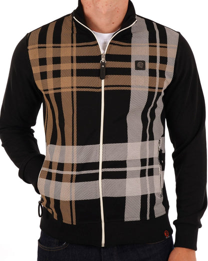 Trojan Check Zip Thru Black