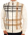 Trojan Check Zip Thru Top Ecru
