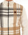 Trojan Check Zip Thru Top Ecru