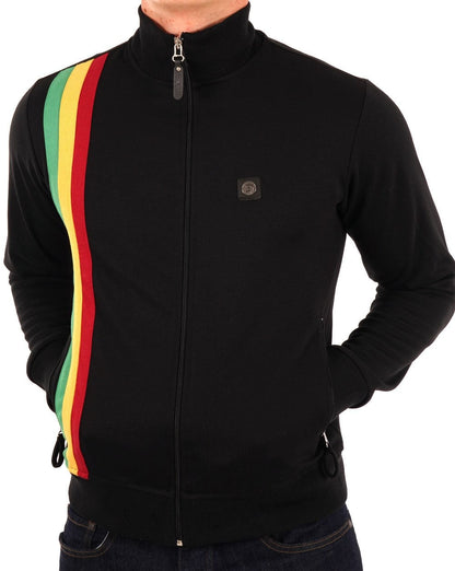 Trojan Racing Stripe Track Top Black
