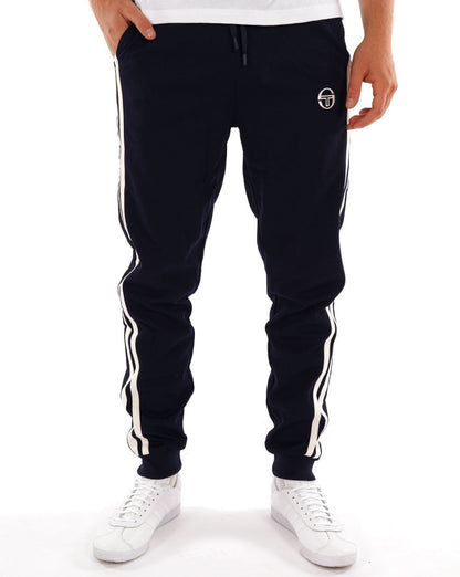 Sergio Tacchini 2 Stripe Track Pants Navy Gardenia