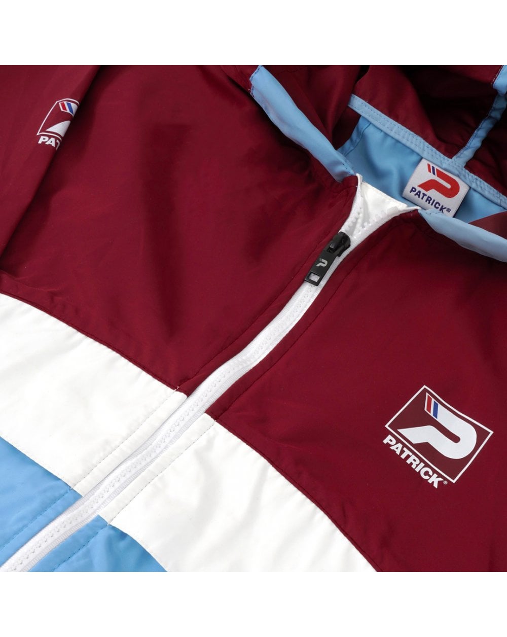 Patrick Classic Cagoule Claret /White / Sky
