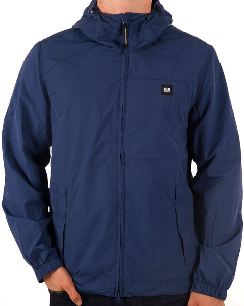 Weekend Offender Hooded Windbreaker Petrol Blue