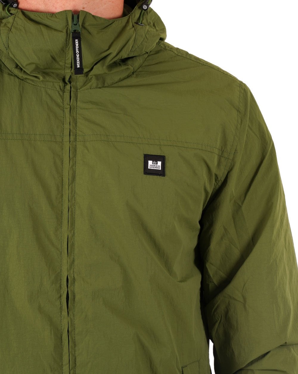 Weekend Offender Hooded Windbreaker Olive