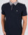 Weekend Offender Check Collar Polo Shirt Navy