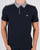 Weekend Offender Check Collar Polo Shirt Navy