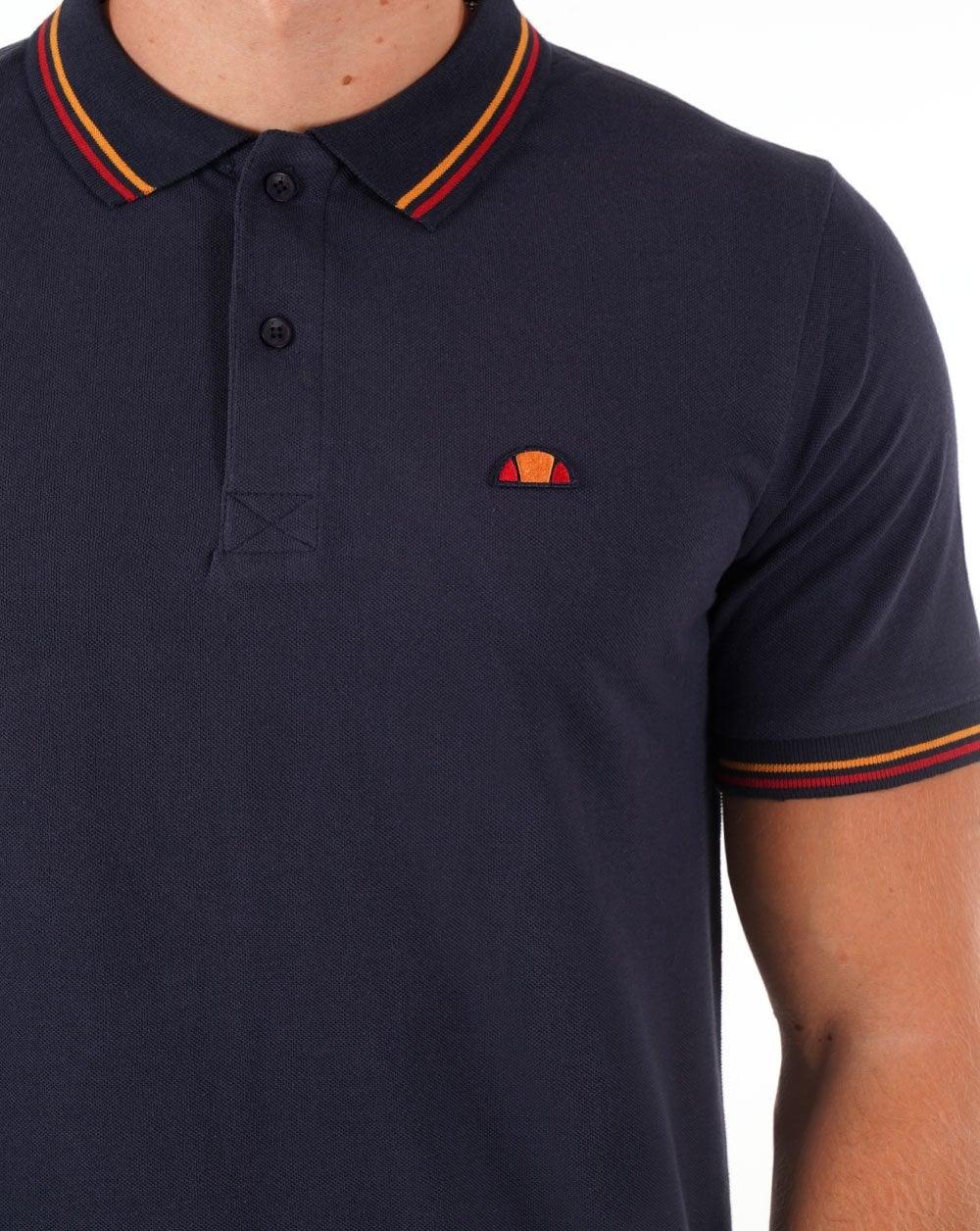 Ellesse Tipped Polo Shirt Navy