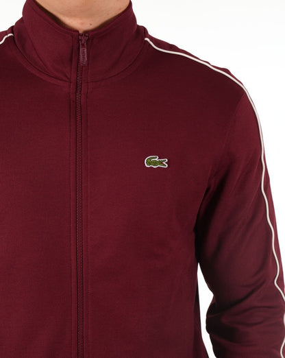 Lacoste Paris Pique Track Jacket Burgundy