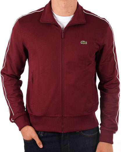 Lacoste Paris Pique Track Jacket Burgundy