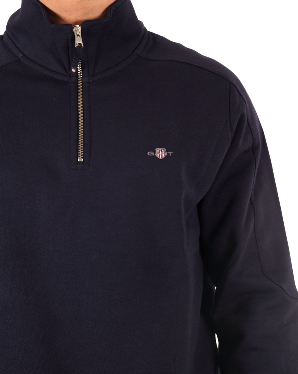 Gant Half Zip Sweatshirt Navy Blue