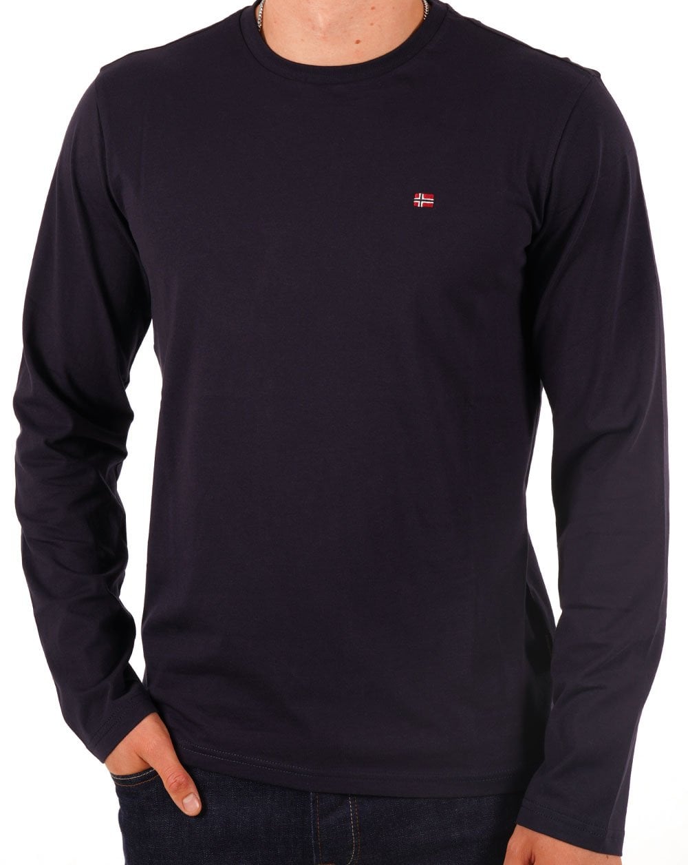Napapijri Salis LS T-shirt Navy Blue