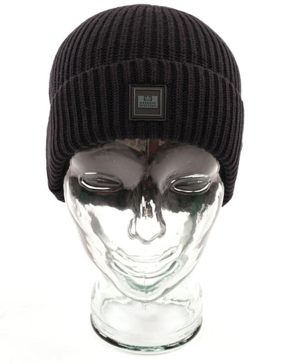 Weekend Offender Kettama Ribbed Beanie Black