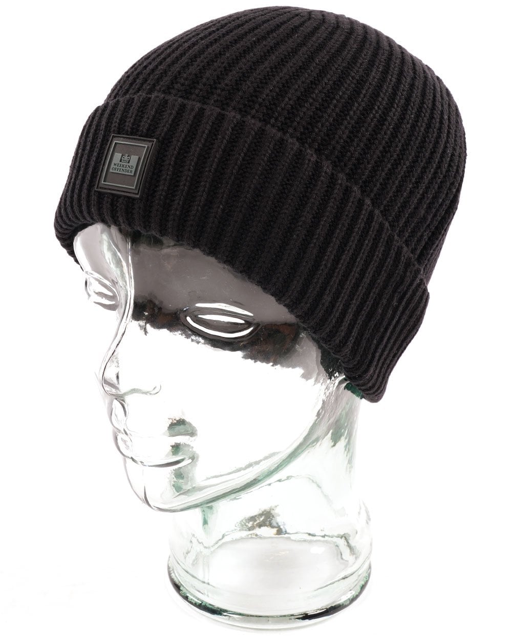 Weekend Offender Kettama Ribbed Beanie Black
