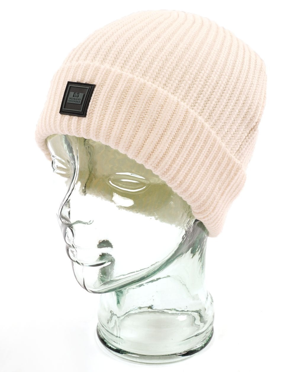 Weekend Offender Kettama Ribbed Beanie Winter White