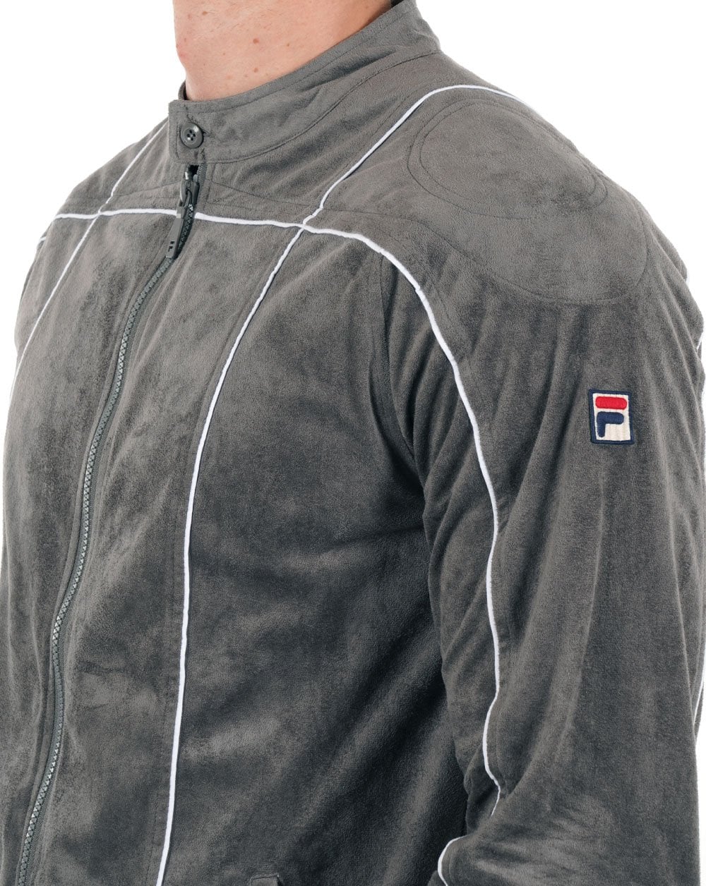 Fila Vintage Terrinda Track Top Charcoal Grey/White