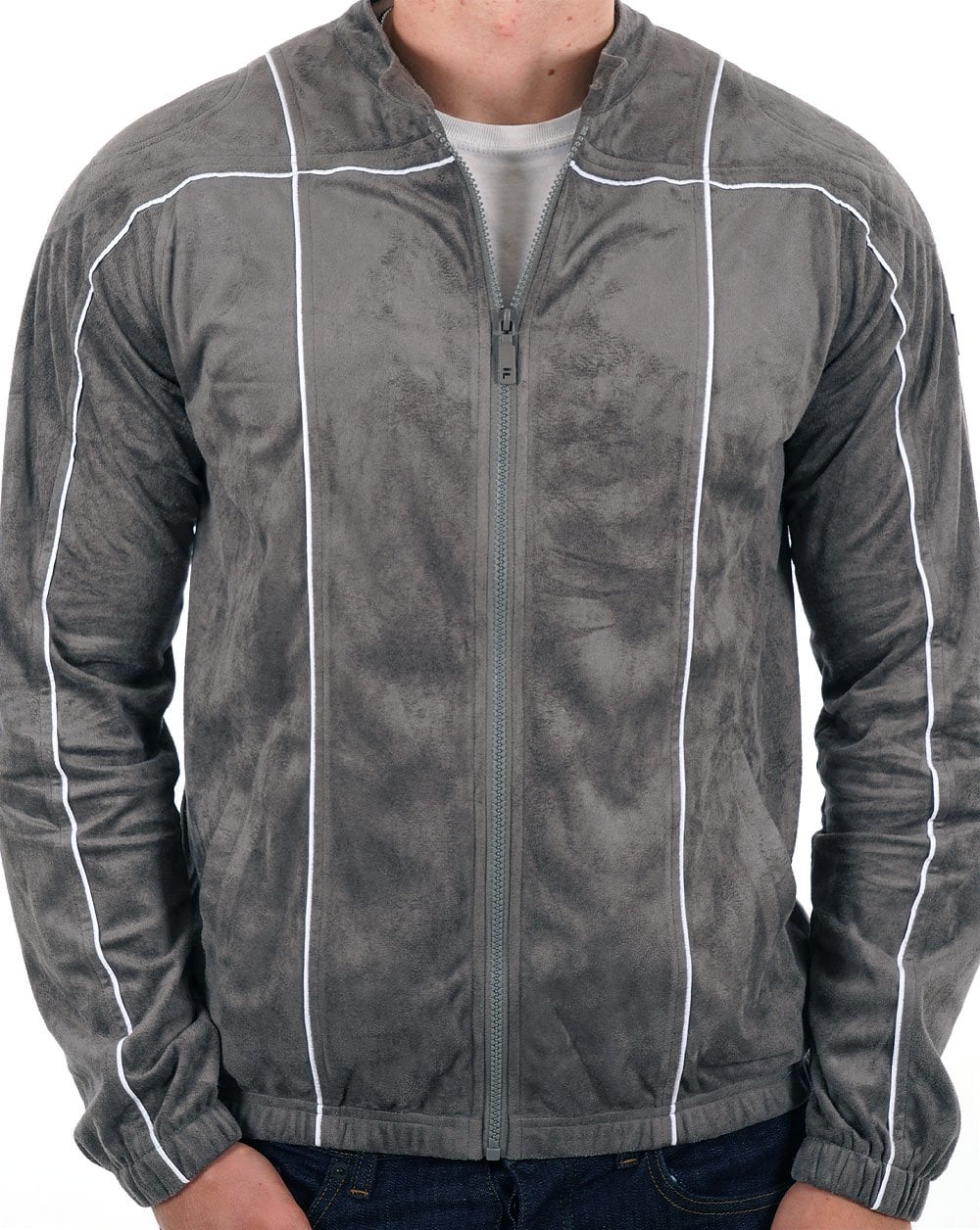 Fila Vintage Terrinda Track Top Charcoal Grey/White