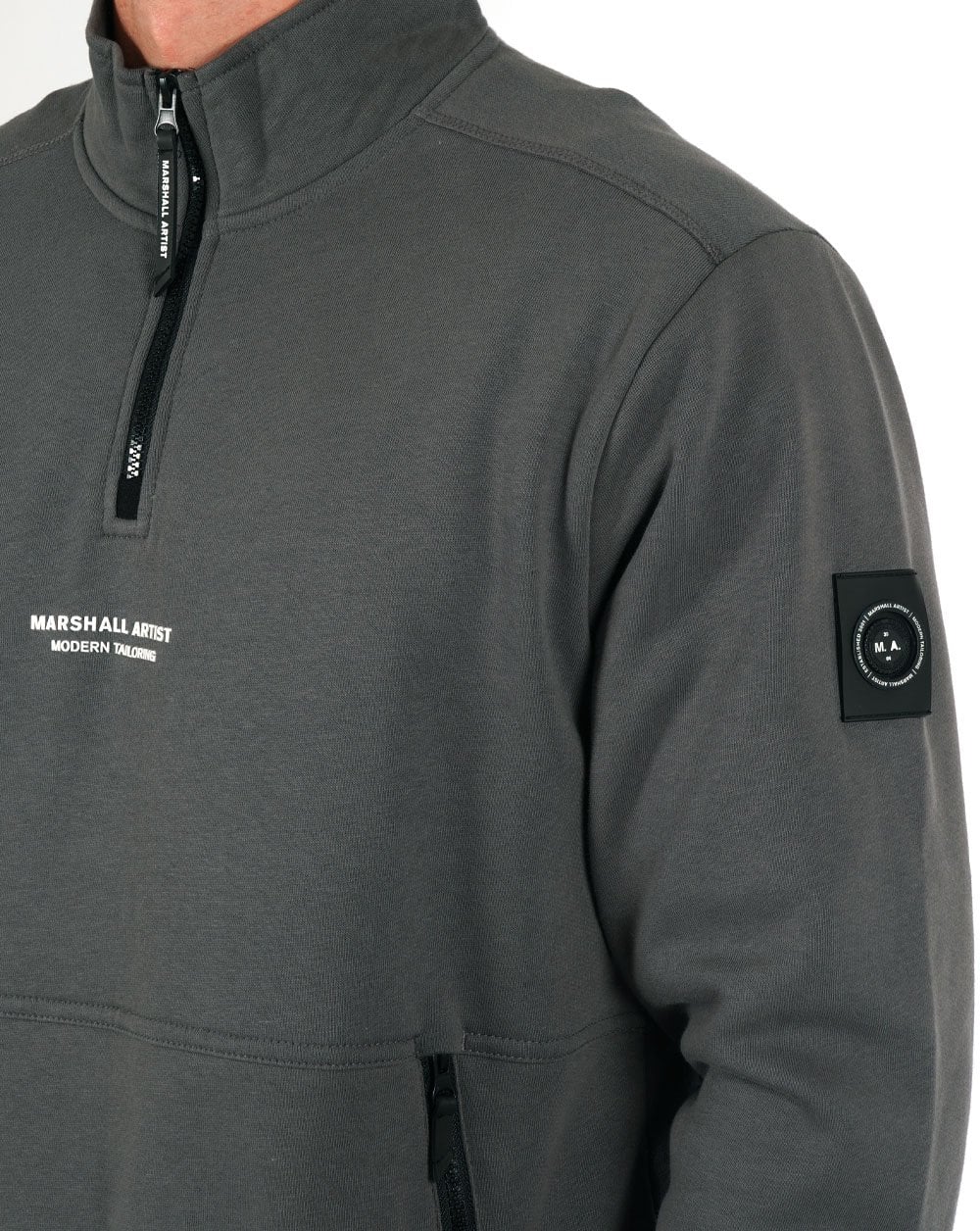Marshall Artist Siren 1/4 Zip Sweat Slate Grey