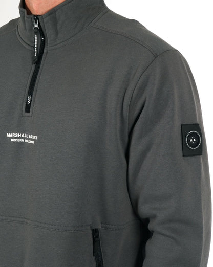 Marshall Artist Siren 1/4 Zip Sweat Slate Grey