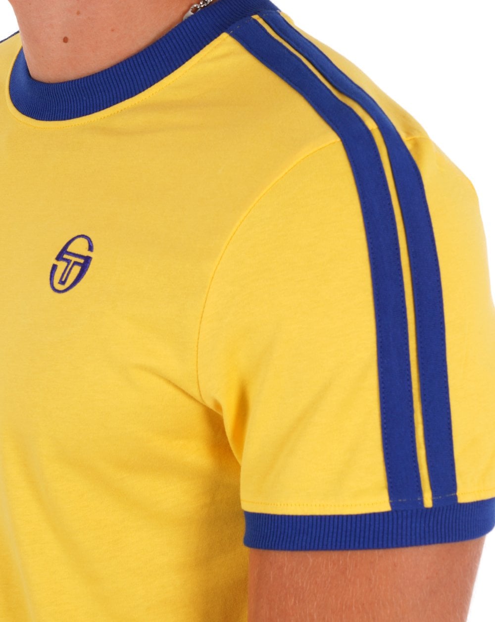 Sergio Tacchini Retro T- Shirt Yellow Royal