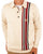 Gabicci Vintage Soda LS Knit Polo Cream