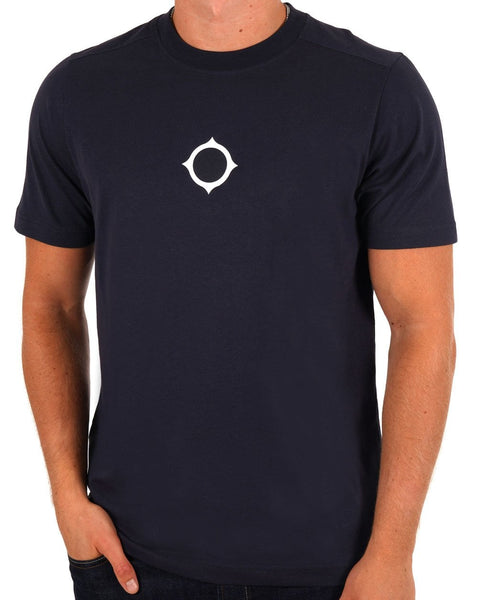 Ma.strum Compass Print T-shirt Ink Navy